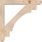 Ekena Millwork Merced Craftsman Smooth Bracket w/ Offset Brace, Douglas Fir, 5 1/2"W x 36"D x 36"H BKT0604X36X36MRC04SDF - alternate 4
